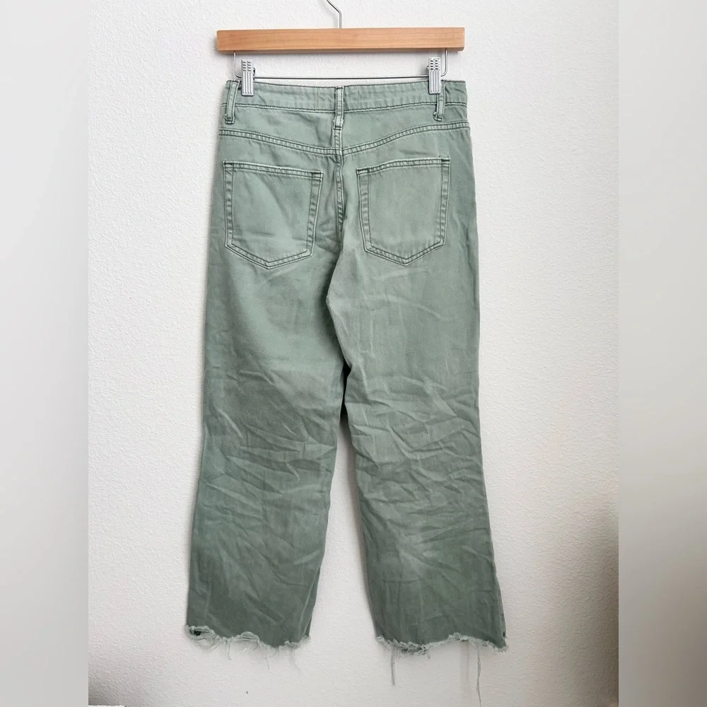 Vervet Flying Monkey 90s Inspired High Rise Distressed Cropped Jeans - Size 25 - Picture 4 of 5
